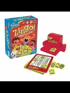 Think! Zingo! Matching Bingo Game - Red and Yellow